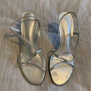 Lauren Ralph Lauren silver leather sandal
